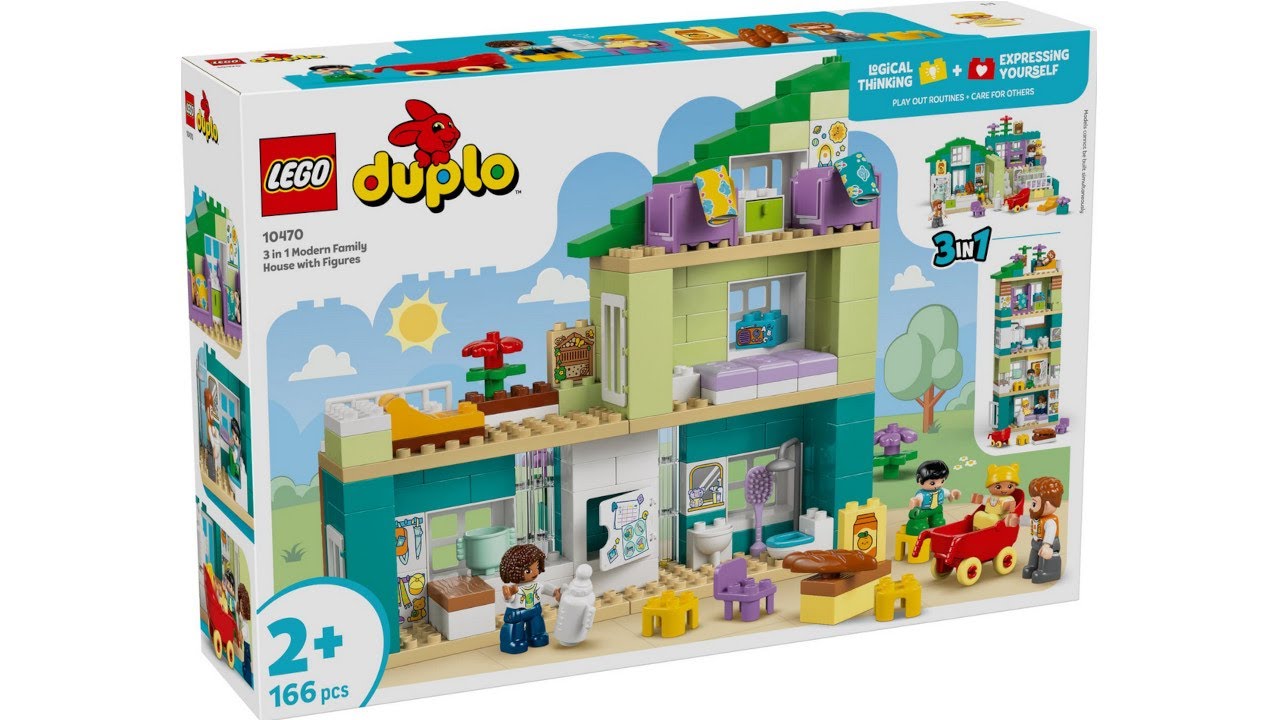 LEGO 10470 Instructions | Duplo | 3 in 1 Modern Family House with Figures