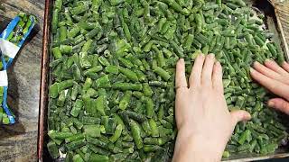 Use your OVEN to Dehydrate...We'll do green beans today!