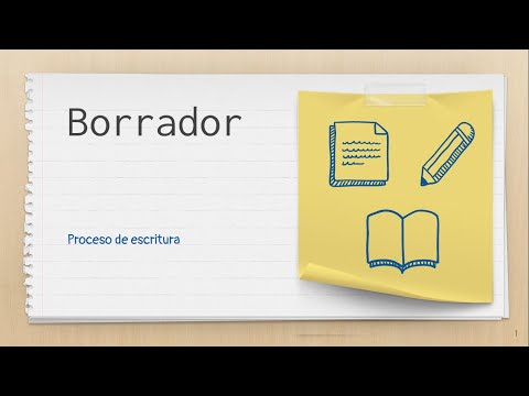 Video: ¿Qué es el borrador?