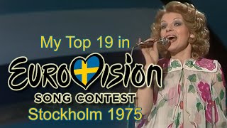 Eurovision 1975 - My Top 19 [with comments]