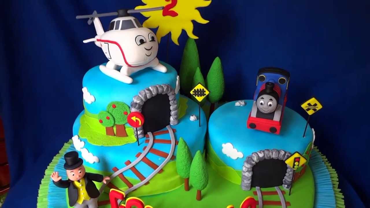 TREN THOMAS TRAIN CAKE - YouTube