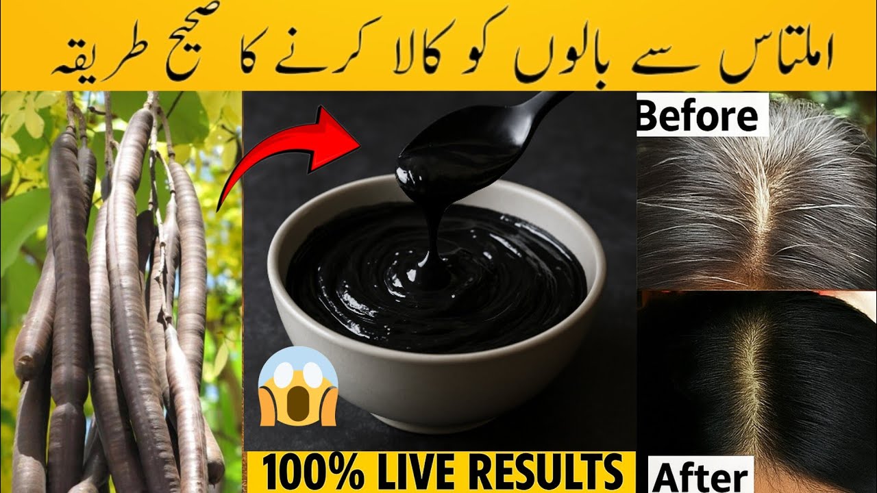 Viral Amaltas Black Hair Dye to cover white hair See True Result | Amaltas Hair Dye for Grey hair