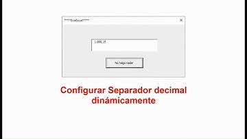 Configurar separador decimal dinámicamente