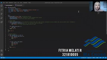 Ujian Akhir Semester - Algoritma Pemrograman - Kelas A - [Fitria Melati-321810005]