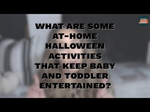 What are some at-home Halloween activities that keep baby and toddler entertained?