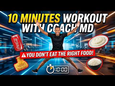 "You Don't Eat The Right Food!" 10-Minute Daily Cardio Workout with Coach MD