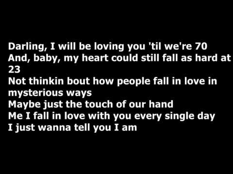 William Singe - Thinking Out Loud (Lyrics)
