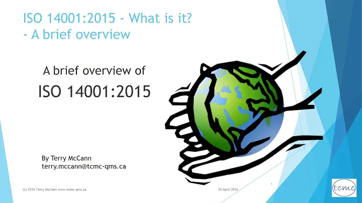 ISO 14001   What is it ?  an overview