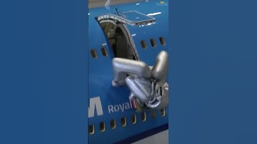 Planes EMERGENCY Slide Opens!