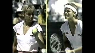 Retro Womens Tennis Match 4th Round Lipton Championships 1989 Chris evert Vs Fernandez