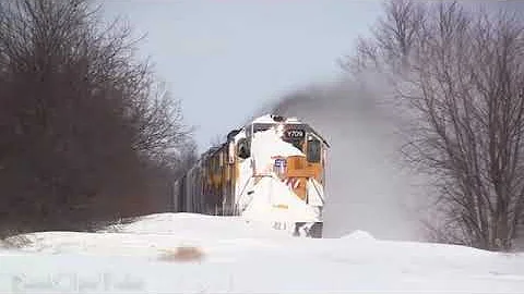 most satisfying vedio on  youtube  Powerful Train Snow Compilation 2018   YouTube