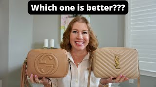 YSL LOU CAMERA BAG VS GUCCI DISCO!!! MOD SHOTS, WHAT FITS, PROS AND CONS!!!