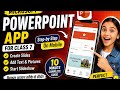 PowerPoint App for Class 7 ch 1.1| Basics on Mobile | Step-by-Step (Hindi/English)