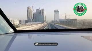Views from the deck of Dubai Metro Train || RTA METRO DUBAI