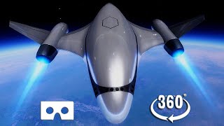 Vr 360 Video In Space - Take Off From An Alien Planet