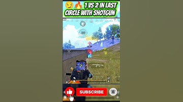 😏🔥 Last zone 1 vs 2  shotgun clutch #shorts #gaming