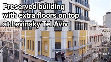 Preserved building with extra floors on top