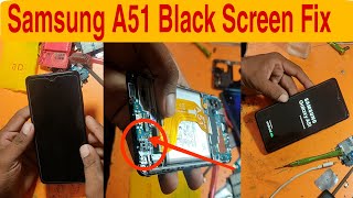 How to fix Samsung A51 black screen | Samsung A51 black screen issue fixed