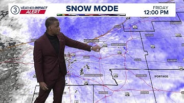 Weekend starting with lake effect snow | TIMELINE & MAP