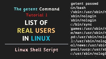 Bash Script: How to Find List of All Real Users in Linux