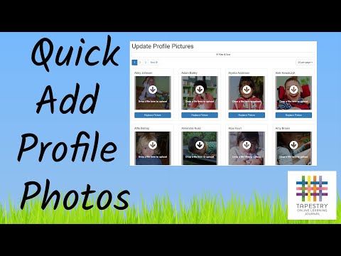 Add profile photos quickly and easily on Tapestry