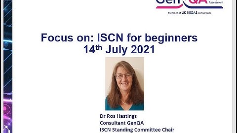 GenQA Cytogenomics: Constitutional ISCN for beginners on 14th July 2021