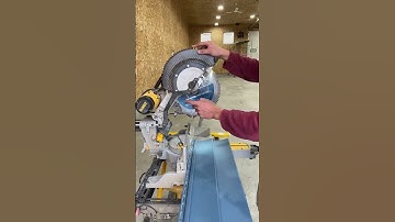 Vinyl Siding On A Mitre Saw? #tools #shorts #diy #carpentry #construction #handyman #saw #cut #saw