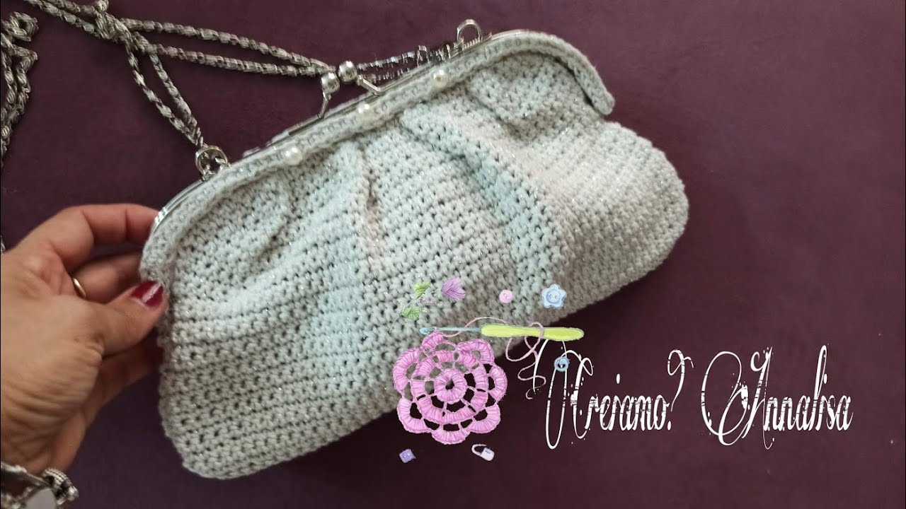 Borsa pasticcino ad uncinetto bianca elegante facilissima. pastry bag -  YouTube