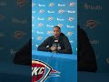 Aaron Wiggins says Thunder isn't getting discouraged by its recent narrow losses
