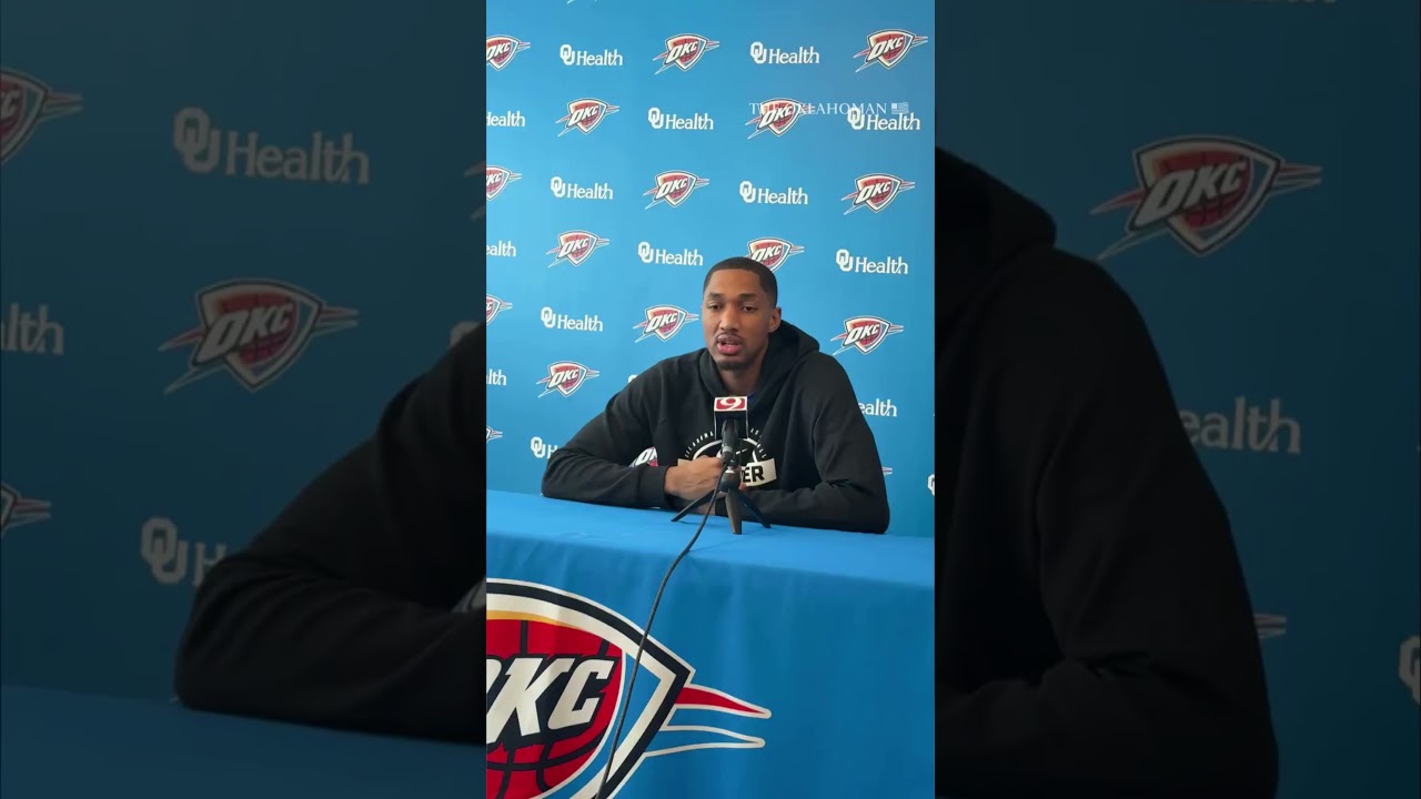 Aaron Wiggins says Thunder isn't getting discouraged by its recent narrow losses