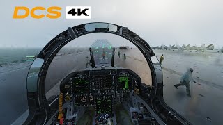 F\/A-18C Rain Storm Carrier Take Off and Landing | Amazing Graphics 4K 60FPS DCS World