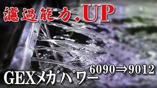 濾過能力UPする。GEXメガパワー