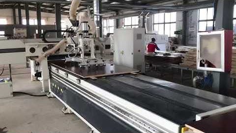 CNC MACHINING CENTER--CNC Nesting machine MSK2513A--Automatic loading with automatic lableing