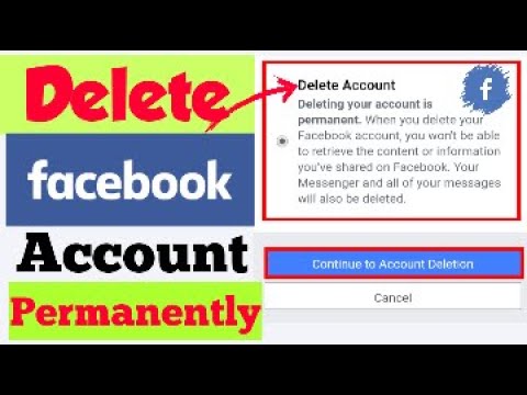 How to Delete Facebook Account Permanently 2020 Latest Update - YouTube