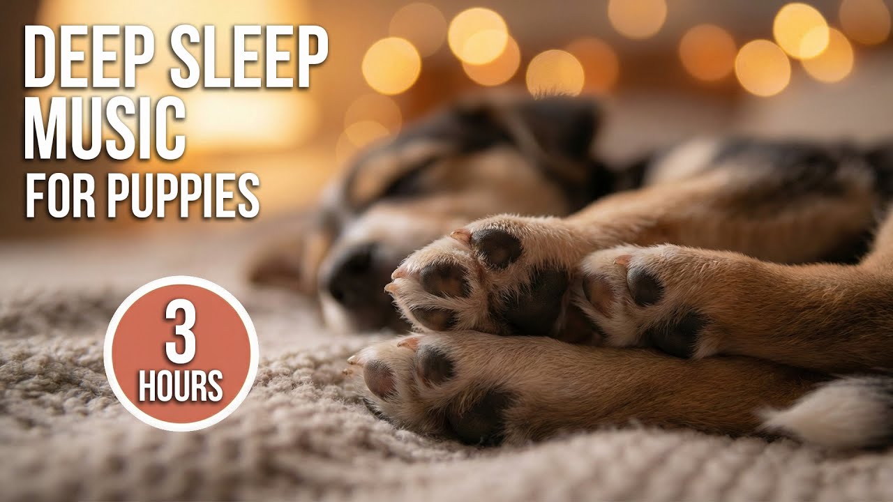 Best Puppy Sleeping Music 💤 Help Puppy Nap & Stop Whining (3 Hours)