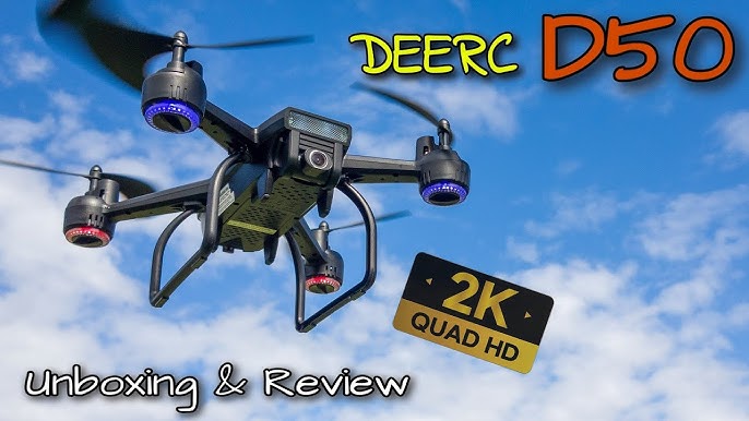  DEERC Drone with Camera for Adults and Kids 2K HD FPV