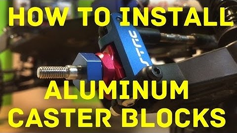 How to install caster blocks on your Traxxas Slash 2wd