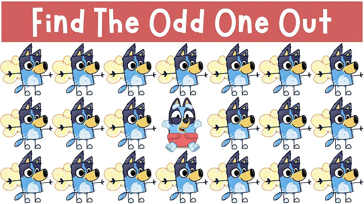 Find The Odd One Out: ALL BLUEY Puzzles