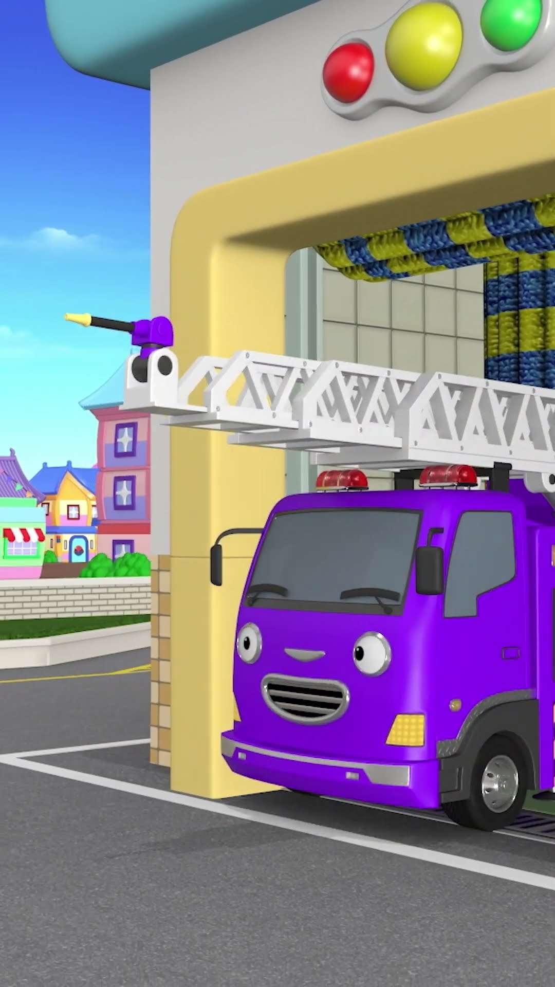 ??Rainbow Car wash with bubbles! Learn Colors for Kids #LearnColors #Shorts