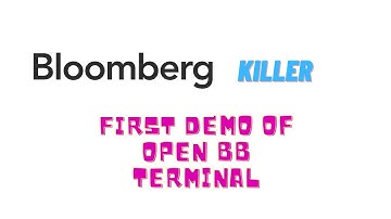 bloomberg terminal demo of killer OpenBB open source
