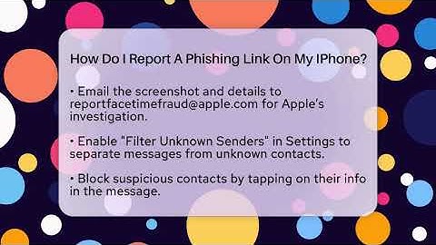 How Do I Report A Phishing Link On My IPhone? - Everyday-Networking