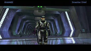 Assault on The Control Room - Chief is Splattered during the End Cutscene by a Banshee