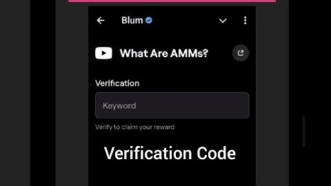 What Are AMMs Blum code | What Are AMMs Blum video code | What Are AMMs blum new code