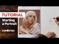 Drawing tutorial 3 different ways to start a portrait  gabriela niko  domestika english