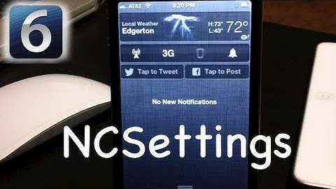 Best iOS 6 Cydia Tweaks (Episode 1) NCSettings For iPhone & iPod Touch