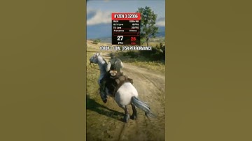 Red Dead Redemption 2 on Ryzen 3 3200G Vega 8 | 1080p | FSR Performance #shorts #rdr2 #gaming