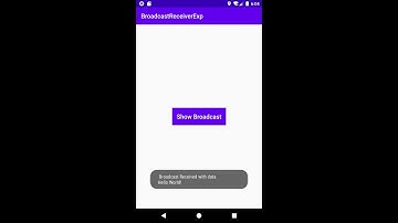 Android BroadcastReceiver Example