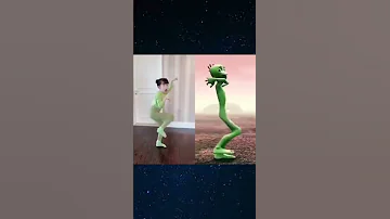 رقصة الرجل الاخضر الضفدع الفضائي Shorts شرطة بيبي بنات اغاني 