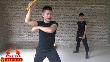 Mr. Huy Côn [Video 23] Vụt chéo côn nhị khúc kết hợp bạt ngang và va côn bắp tay