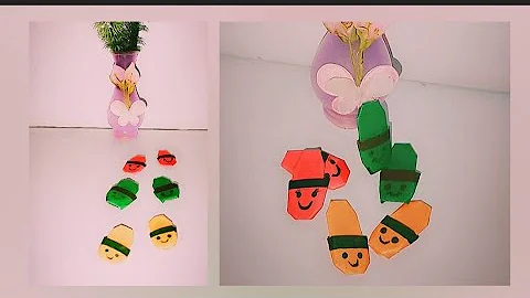 DIY MINI PAPER SLIPPERS / Paper Crafts For School / Paper Craft /kids craft ideas